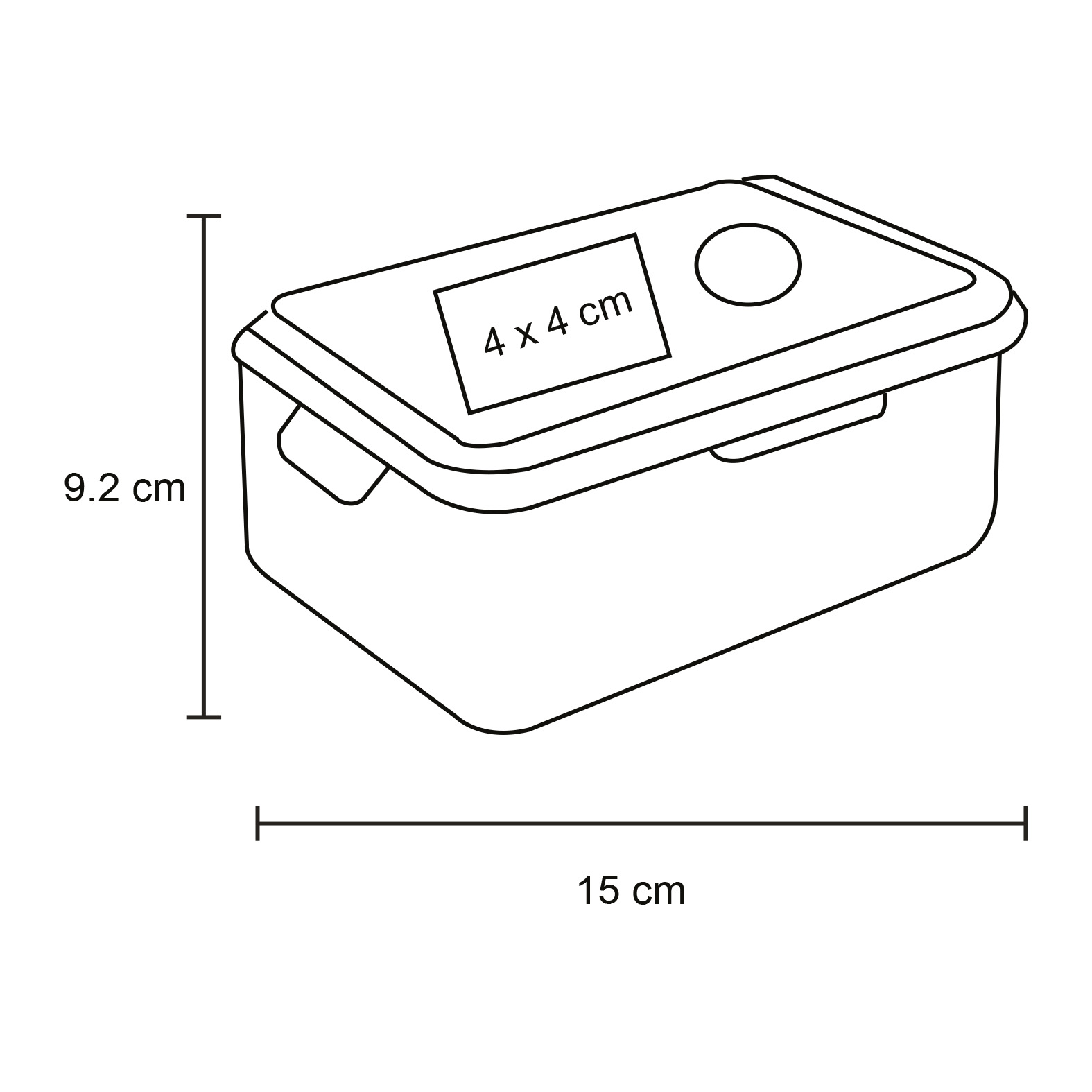  Contenedor de alimentos rectangular con tapa transparente y válvula de escape1