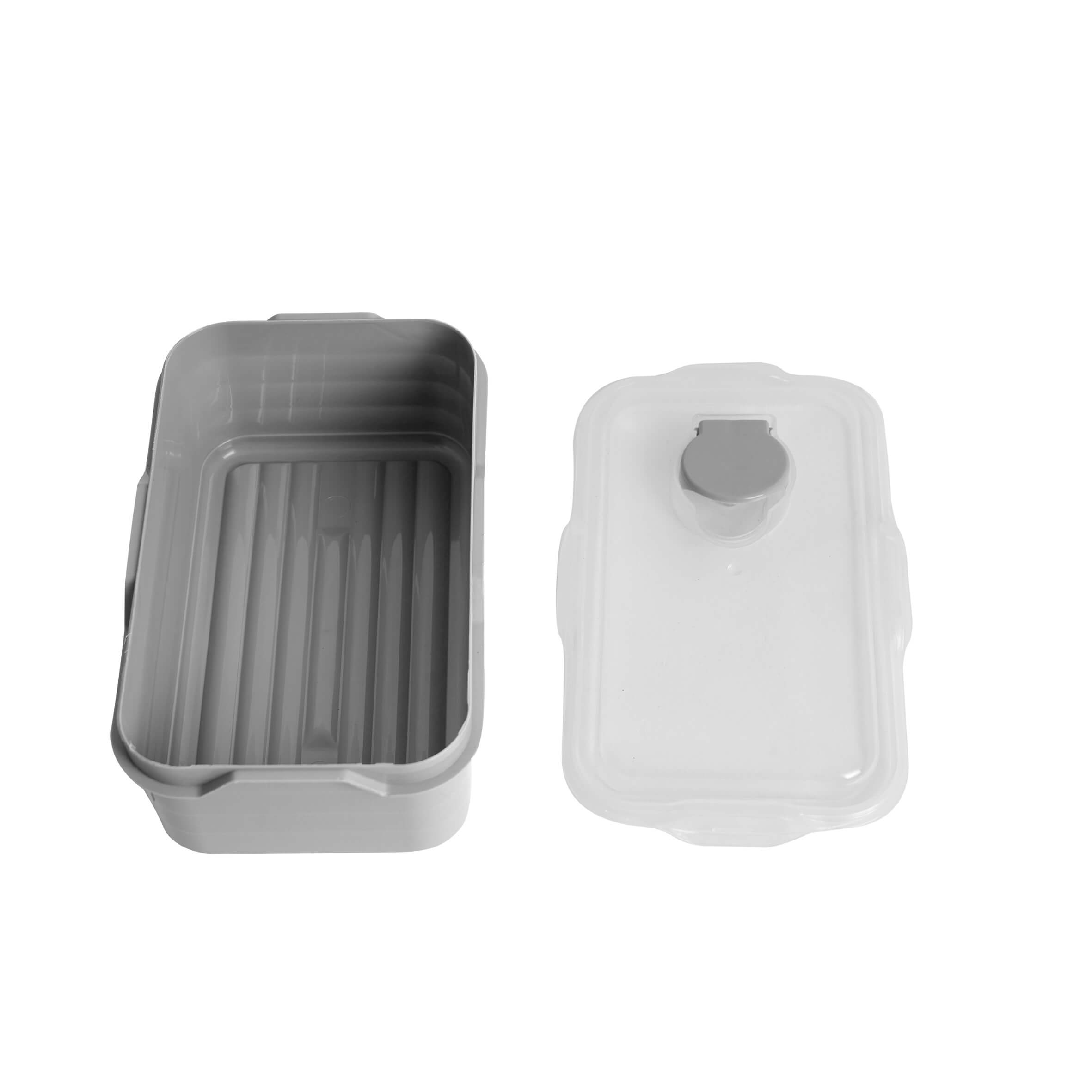  Contenedor de alimentos rectangular con tapa transparente y válvula de escape2
