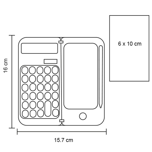  Calculadora con mini pizarrón digital1