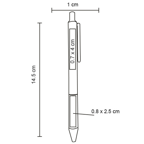  Bolígrafo plástico con grip de bambú1