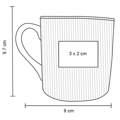  Taza de cerámica corrugada TOKAI1