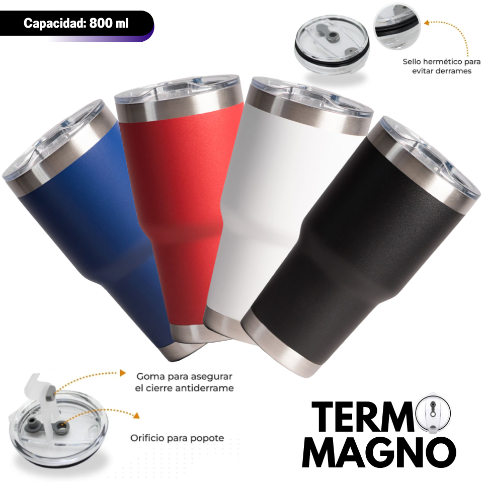  TERMO DOBLE PARED “MAGNO” ACERO INOXIDABLE