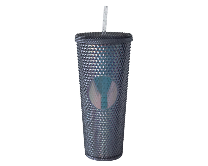  VASO DE PLÁSTICO DOBLE PARED TEXTURIZADO COCONUT13
