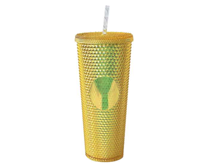  VASO DE PLÁSTICO DOBLE PARED TEXTURIZADO COCONUT9