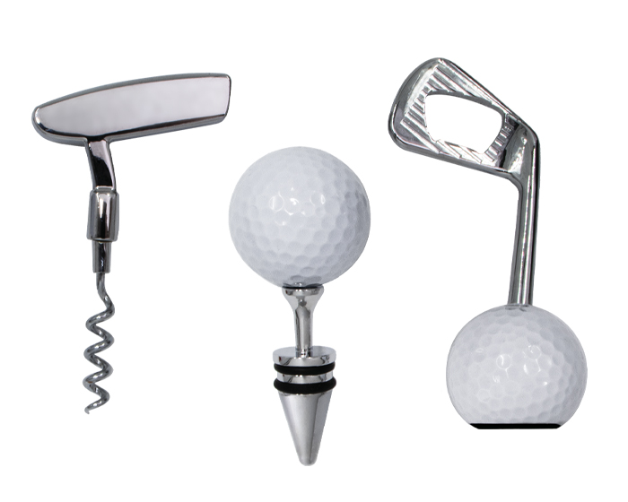  SET DE ACCESORIOS PARA VINO DE GOLF GOLFITO0