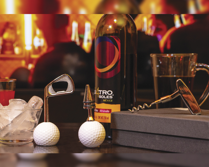  SET DE ACCESORIOS PARA VINO DE GOLF GOLFITO4