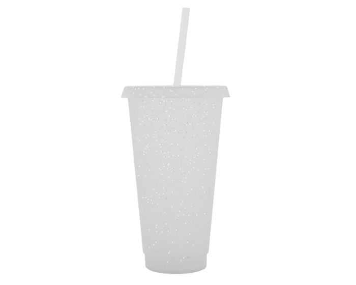  VASO DE PLÁSTICO DE 750 ML GLITTER1