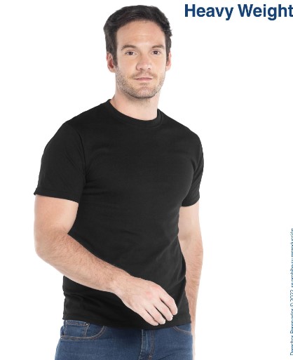  C0300  Playera Peso Completo Cuello Redondo Manga Corta para Caballero · 100% Algodón · Color Negro11