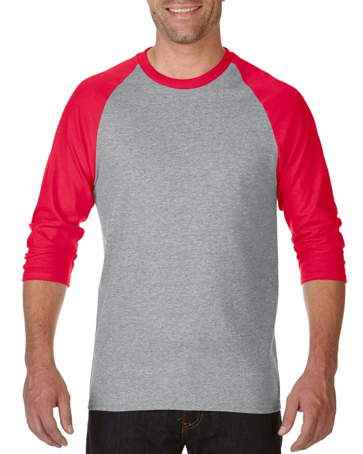  Playera Gildan 5700  Raglan 3/4 100% Algodón0