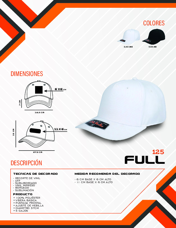  #125 GORRA FULL10