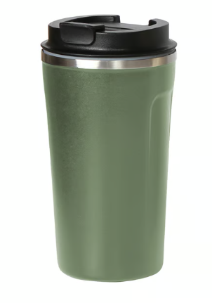 Vaso de acero inoxidable doble pared con tapa de polipropileno, fabricado en materiales de grado alimenticio, mantiene bebidas frías o calientes por un largo tiempo, no usar en microondas, capacidad de 510 ml. Incluye caja de cartón individual.8