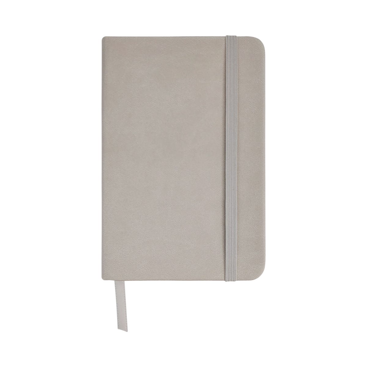 Libreta con 80 hojas de raya. Incluye separador de hojas y elástico para cerrar.15